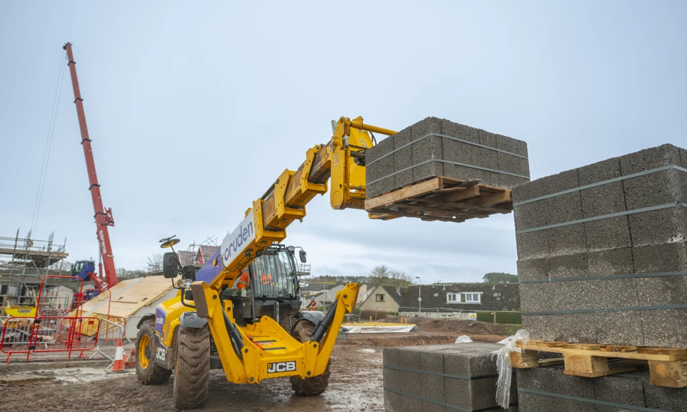 Building Site In Jedburgh, Scottish Borders