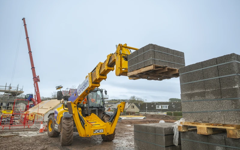 Building Site In Jedburgh, Scottish Borders